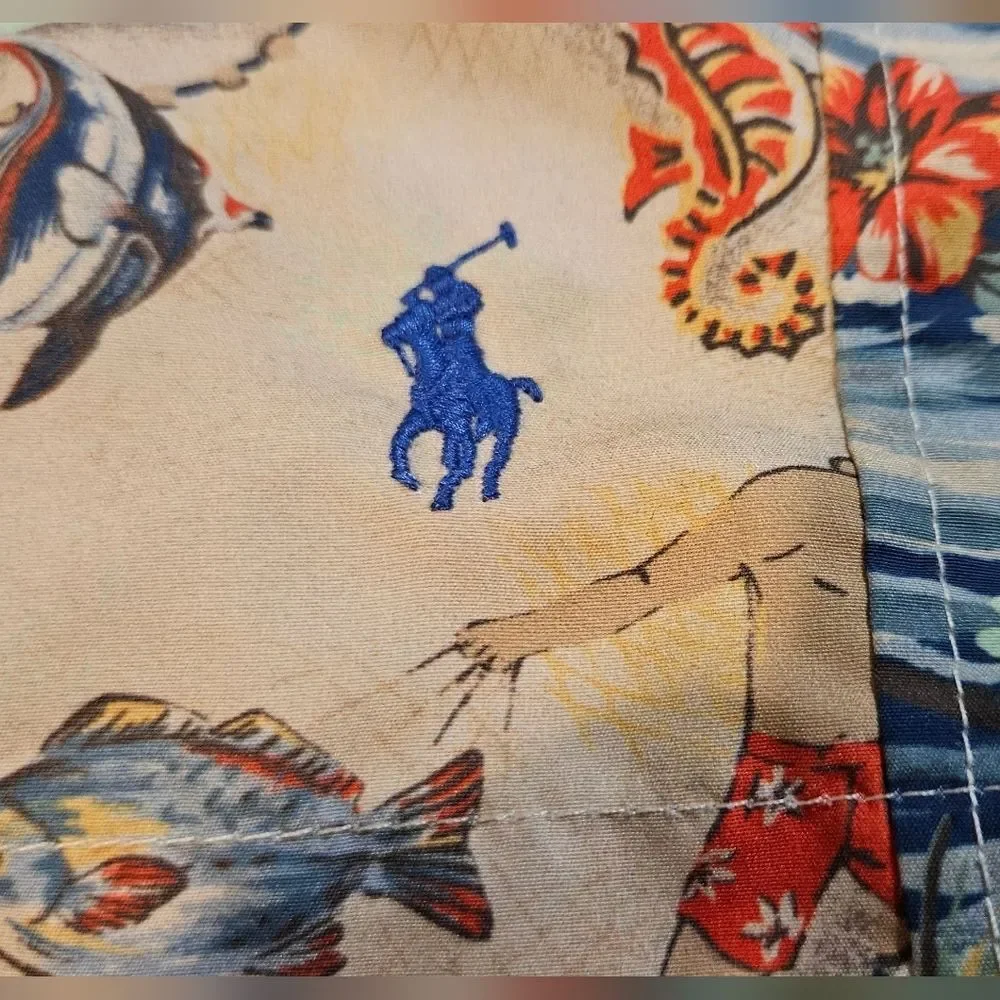 Ralph Lauren Tropical Print Swim Trunks